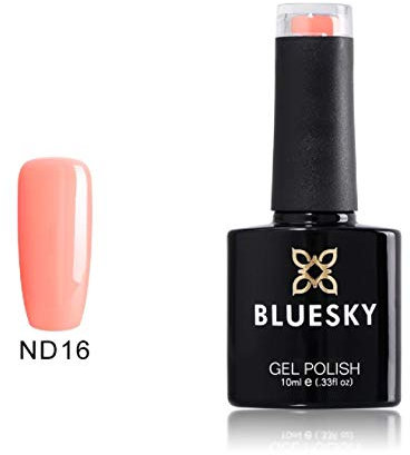 Bluesky UV/LED Gel Nail Polish, Coral Nude, ND16, 10ml
