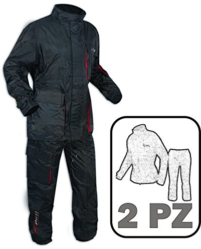 A-Pro Combinaison de pluie imperméable pour moto Noir Taille 3XL