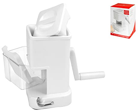 Home in Rombo Grattugia con Raccoglitore, Acciaio Inox, Bianco