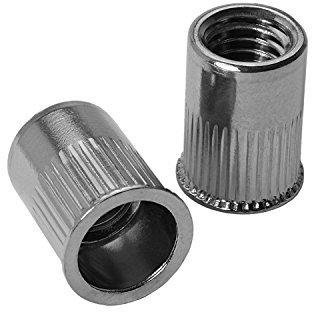 100 Stück Nietmuttern Edelstahl V2A M8 x 15,5 mm - Blindnietmuttern Einnietmuttern kleiner Senkkopf