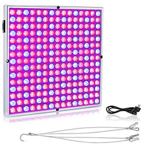 HENGMEI 45 W växtlampa, växtljus, växtlampa med 225 lysdioder, röd och blå, inomhusväxter, tillväxtlampor, inomhus, trädgård, växt, växande ljus (45 W)