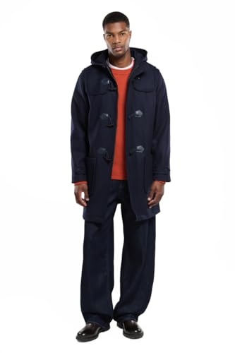 Armor-lux Duffle Coat Homme, QUIMPER, en Laine, Coupe Ajustée, Esprit Marin