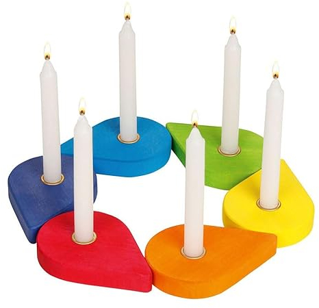 goki 60701 - Geburtstagskranz - goki Evolution - Bunte Farben auf Wasserbasis - Made in Europa