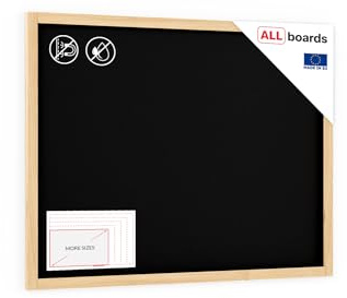 ALLboards - Cuadro de tiza (120 x 90 cm), color negro