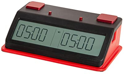 TapNset Professional Chess Clock (Touch Sensors, Red)