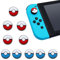 10 Pcs Silikon Thumbstick Joystick Daumenkappen Switch Knöpfe Analog Stick Caps Schutz-Kappen Thumb Grips Kompatibel mit OLED/Lite Controller Zubehör (5×Blau, 5×Rot)