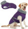 3XL Hundemantel, Winterjacke für Große Hunderassen, Reflektierende Hundeweste Mit Geschirr, Wasserdichte Winterkleidung, Outdoor-Jacke für Hunde (Lila, 3XL)