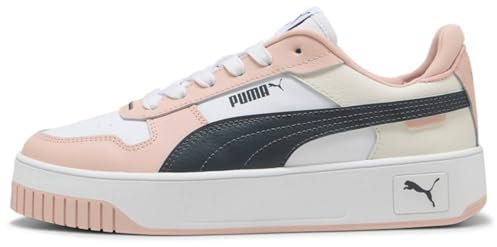 PUMA Damen Carina Street Sneaker, White-Strong Gray-Rose Quartz, 36 EU