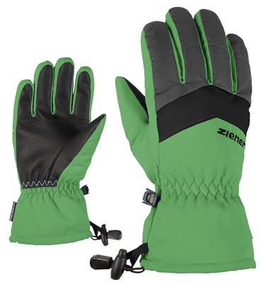 Ziener Kinder Lett Ski-Handschuhe/Wintersport | wasserdicht, atmungsaktiv, Pale Green, 3,5
