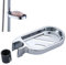ZPLASK Shower Soap Dish, Clip on Adjustable, Rustproof & Waterproof, Silver, Rectangular, ABS, 16.6*8.4cm/6.5*3.3inch, Shower Rail Soap Holder