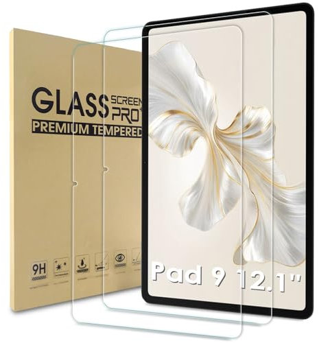WD&CD 2 Pcs Protector de Pantalla Compatible para Honor Pad 9 12.1 Pulgadas Cristal Templado, Alta Definicion, Cristal Templado Film Compatible con Honor Pad 9 12.1'' Protector Pantalla