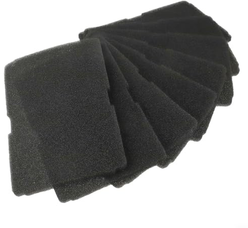 Trayneel 8 st torkfilter reservdelar för torktumlare, kompatibel med klädtorkmodeller, tillverkad med filterbomull, svart, 24 x 15,5 x 1 cm