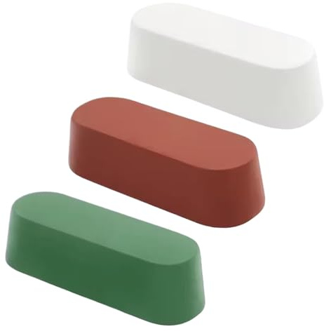 Pasta lucidante per gioielli, 3 pezzi, pasta pulente, design compatto e leggero, pasta lucidante in alluminio per gioielli, orologi, auto, posate, fornelli, lavelli, rubinetto