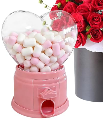 Dispensador de aperitivos, máquina de caramelos, organizador de intercambio en forma de corazón para recuerdos de, profesores, día de San Valentín, aperitivos, frijoles, niños, oficina, hogar