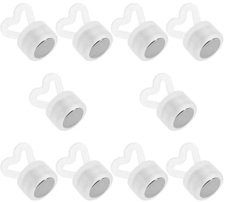 SOLUSTRE 10 St Hjärtformade Ballongvikter i med Magnetisk Stabilt Fäste för Heliumballonger vid Bröllop och Födelsedagsfester och Bärbara Ballongvikter för Bord och Dekorationsändamål