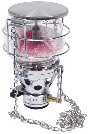 Gaslaterne, mit Piezo-Zündung und Tasche