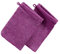 Erwin Müller Waschhandschuh Heidelberg 2er- Pack, 100% Baumwolle Fuchsia Größe 15x21 cm - weiche Qualität, saugstark und strapazierfähig - praktisch durch Schlaufe (weitere Farben)