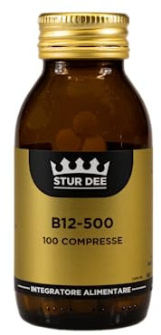 Stur Dee - Vitamina B12-500, 100 Compresse, Integratore Alimentare