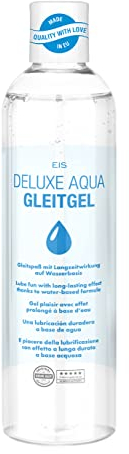 EIS Lubricant Deluxe Aqua Lubricant 300 ml | Lubricante a base de agua | Gel sexual erótico para hombres y mujeres | Lubricante extra sensible respetuoso con la piel | Compatible con preservativos