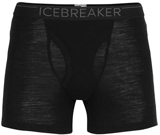 Icebreaker Herren Boxershort 175 Everyday Merino Boxers W Fly, Black, XXL, 104485