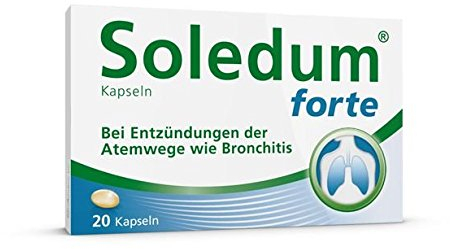 Soledum Kapseln forte | 3 x 20 Kapseln | Erkältungskapseln mit Cineol bei Entzündungen der Atemwege wie Bronchitis