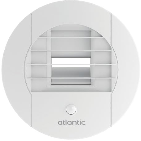 Bouche d'extraction BAW PP 125L hygroréglable - A pile et détection de présence - 5 à 30M3 - WC isolé