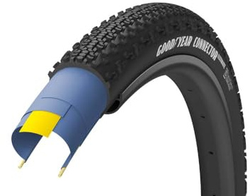 Goodyear Connettore Pneumatico, 700x40c, Pieghevole, Tubeless Pronto, Dynamic:a/T, Ultimate, 120tpi, Nero per bici Unisex Adulto