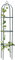 Garden Mile 1.9m Heavy Duty Metal Obelisk Plant Supports for Outdoor Plants Garden Trellis for Climbing Plants Weatherproof Steel Obelisks for Climbing Plants Tomato Support Pea Support Frame