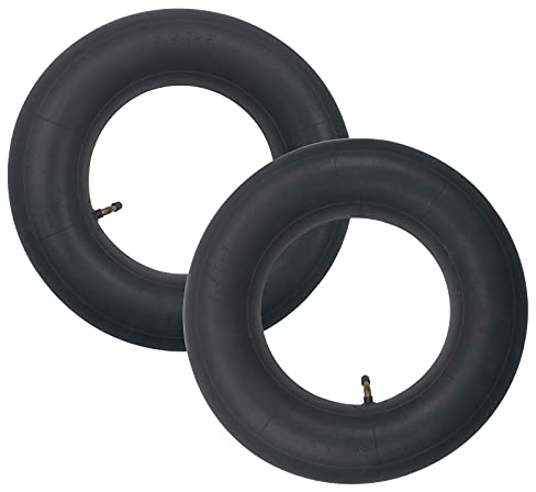 2 Pcs 3.50-8 Wheelbarrow Inner Tubes, Bent Valve for Barrow Sack Trolley, Cart