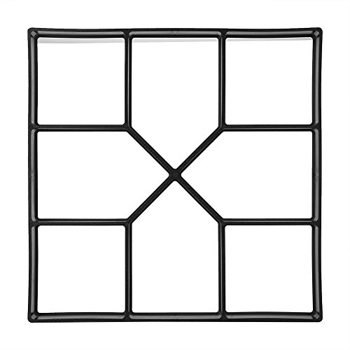 Wakects Trittsteinform 40 x 40 cm wiederverwendet Pflasterstein-Form Betonform DIY Gestaltung von Gartenwegen für Trittplatten, Gehwegplatten Garten Garagenwege