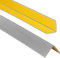 ProfiPVC Cornière PVC 30x30mm 180cm - Baguette d’angle de protection, profilé d'angle caoutchouc autoadhésif - Protection d'angles et rebords, flexible, facile à installer, Cendré