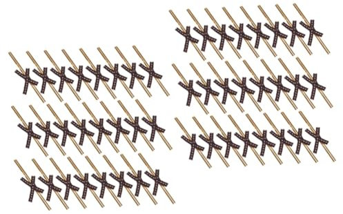 PartyKindom 100 Pcs Ruban À Carreaux De Ruban Petits Arcs Sacs De Friandises Cravate Cake Pops Noeud D'étanchéité Ornement Liens Clip D'étanchéité Alimentaire Cravate De