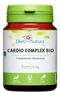 Dieti Natura Cardio Complex 200 Cápsulas - Complemento para Mejorar el Sistema Cardiovascular - Espino, Olivo, y Ajo para las Arterias - Ayuda a Dinamizar el Organismo (200 unidades, Bio)