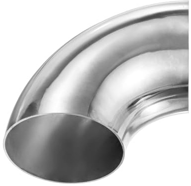 M METERXITY OD 3 Pouce 90 Degré Mandrin Coudé Coude, Épaisseur 1.5 mm 304 Acier Inoxydable Échappement Coude Tuyau pour Car Modified Exhaust System, Stair Handrail Bend, Hauteur 110 mm