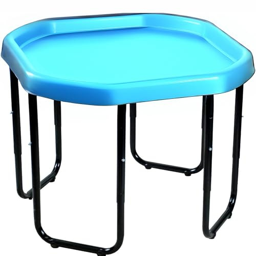 Easy Shopping® Small Mixing Tray 70cm with Stand, in Mixing Trays with Black Metal Stand, Trays made in Plastic for Playing Sand Pool Pit Water Games garden & beach (Sky Blue)