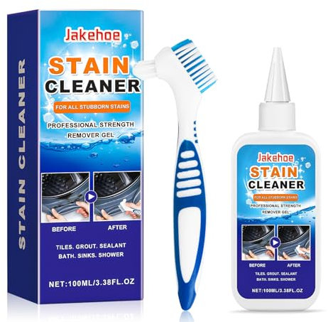 Nettoyant de cuisine pour la maison, dégraissant, gel détachant avec pinceau, dégraissant tout-en-un pour la cuisine, la salle de bain, la cuisine et les joints en silicone