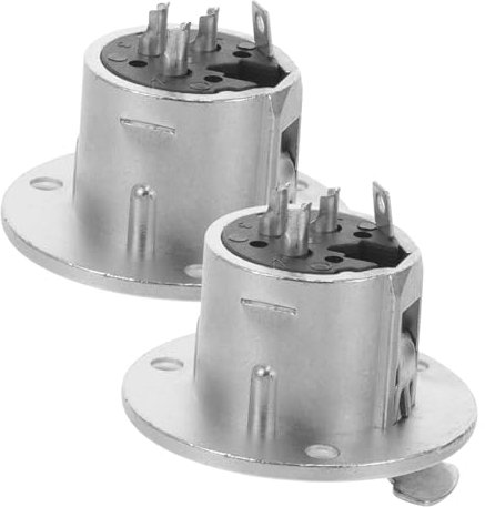 ifundom 2piezas Adaptador De Conector De Audio Xlr De Montaje Panel Conexiones De Micrófono De Pines Compatible Dispositivos De Audio Material