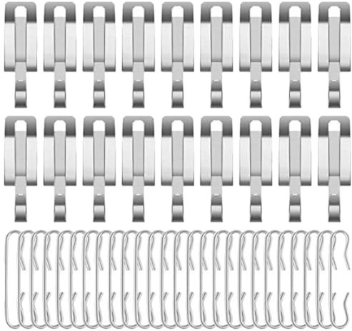 TEHAUX 1 juego Clips de Calefacción para Tejado y de Cable Térmico y Prácticos para Instalación de Equipos de Calefacción Fabricados Aluminio Resistente y para Canalones y de Sistemas de