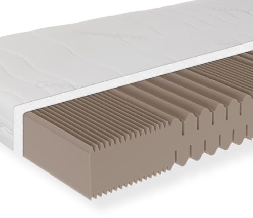 Sleepneo Matratze 180x200, Härtegrad H5, Höhe 18cm, 7 Zonen Kaltschaummatratze 180x200 cm, Antibakterieller Active Greenfirst Bezug ideal für Allergiker, waschbar mit 4-seitigem Reißverschluss