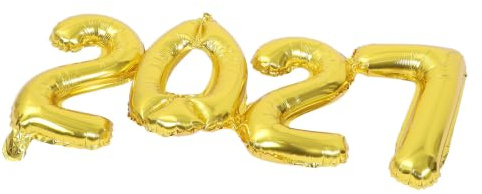 EXAOMBLE Jumbo Foliebaloner Guld Aluminiumfilm Digital Ballonger för Nyårsfest Examen och Fotobås Dekoration Uppblåsning och Långvarig Flygtid