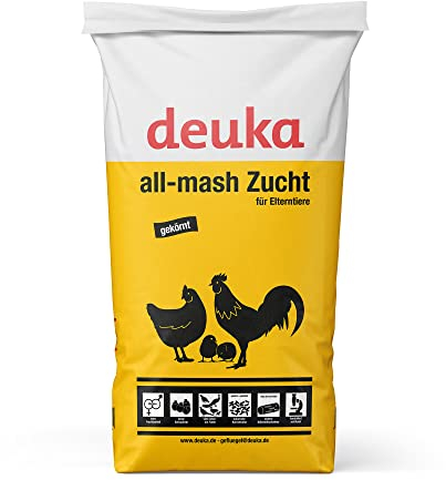 deuka All-mash Zucht 25 kg | Geflügelfutter | Alleinfutter für Elterntiere von Rassegeflügel | Alleinfutter für Zuchtgeflügel | Futter für Elterntiere in der Legezeit