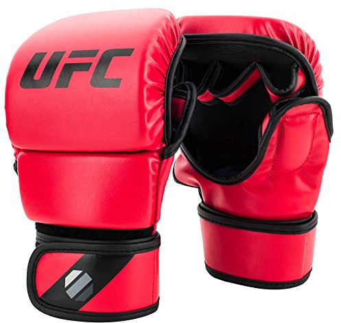 UFC MMA 8oz Sparring Gloves, Color- Red, Size- S/M