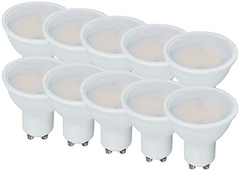 LEDLUX bombillas LED GU10, 10 W, 1000 lúmenes, difusor mate, ángulo de 110 grados, garantía de 5 años (10 PIEZAS, 4000K)