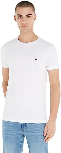 Tommy Hilfiger herr S/S-T-shirts Core Stretch Slim C-neck T-shirt