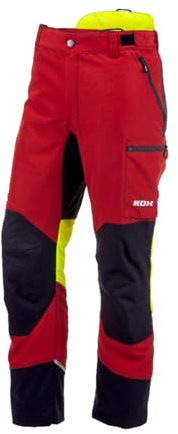 KOX Schnittschutzhose Duro 3.0 Rot/Gelb Gr. 50