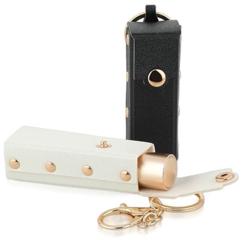 Mabor Lipstick Keychain Holder - 2pcs Lipstick Pouch, Bag Decoration, Lip Balm Keyring, Case Holder for Purse