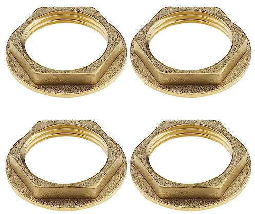 The Lord of the Tools 4PCS 3/4 Pollici BSP Flangiato Dado Posteriore Rubinetto In Ottone Raccordo Idraulico Dado Per Rubinetti Lavabo Bagno Raccordi Idraulici Accessori Hardware