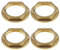 The Lord of the Tools 4PCS 3/4 Pollici BSP Flangiato Dado Posteriore Rubinetto In Ottone Raccordo Idraulico Dado Per Rubinetti Lavabo Bagno Raccordi Idraulici Accessori Hardware