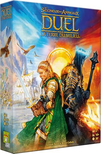 Repos Production – Asmodee – Der Herr der Ringe: Duell für Mittelerde – Strategisches Gesellschaftsspiel für 2 Spieler – kreiert von Antoine Bauza und Bruno Cathala – ab 10 Jahren