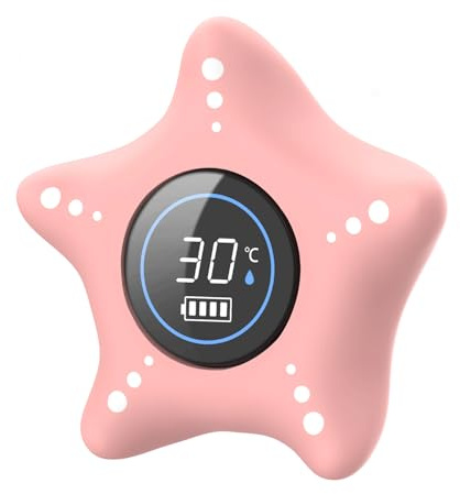 BIGKEYEOY baby bath thermometer，Rechargeable Bath Tub Water Thermometer Safety，Pregnancy&Infant Safety Water Thermometer